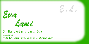 eva lami business card